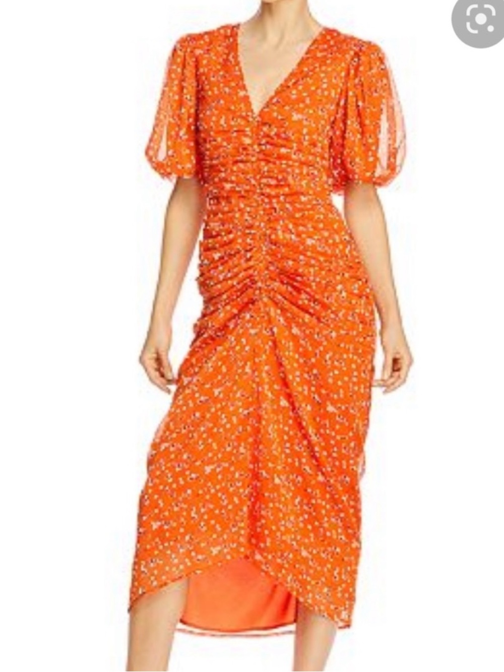Endless Rose Ruched Chiffon Dress, M